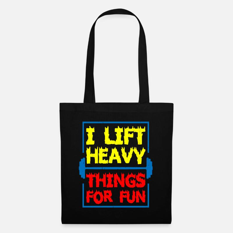 I Lift Heavy Things For Fun 9 - Stoffbeutel - Schwarz