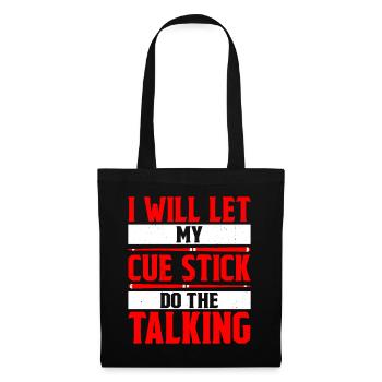 Je vais laisser mon bâton de queue parler - Sac en tissu - noir - Devant