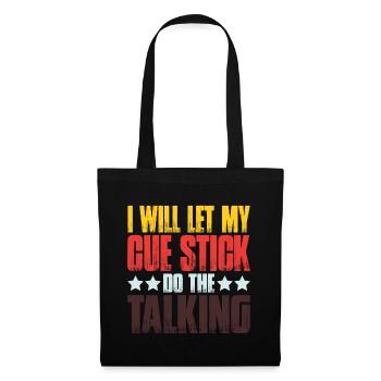 Je vais laisser mon cue stick faire le Talking 2 - Sac en tissu - noir - Devant