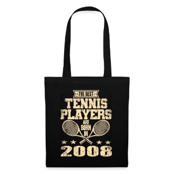 Les meilleurs joueurs de tennis sont nés en 2008 - Sac en tissu - noir - Devant