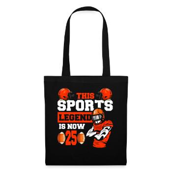 This sports legend is now 25, rugby game 25. - Tote Bag - black - Front