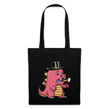 Baby Dragon Dragon Dino Dinosaur Children Child - Tote Bag - black - Front