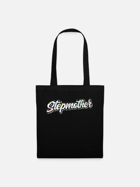 Stiefmutter Pflegemutter Ziehmutter Stepmother - Stoffbeutel - Schwarz