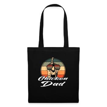 Retro Sunglasses Chicken Chicken Dad lettering - Tote Bag - black - Front