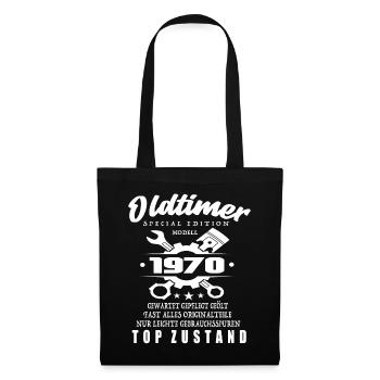 Oldtimer Special Edition Modell 1970 - Stoffbeutel - Schwarz - Vorne