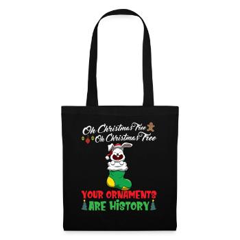 Oh Christmas Tree Your Ornaments Are History - Tote Bag - black - Front