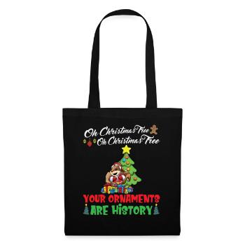 Oh Christmas Tree Your Ornaments Are History - Tote Bag - black - Front