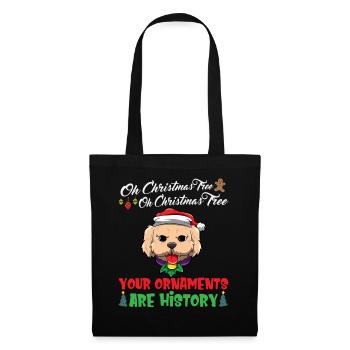 Oh Christmas Tree Your Ornaments Are History - Tote Bag - black - Front