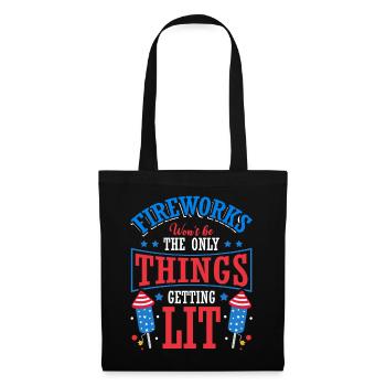 On July 4, not only fireworks will be ignited - Tote Bag - black - Front