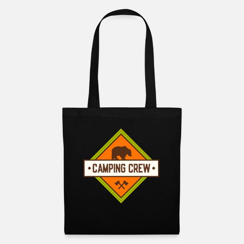 Camping Team Camper Camp Campen Campingplatz - Stoffbeutel - Schwarz