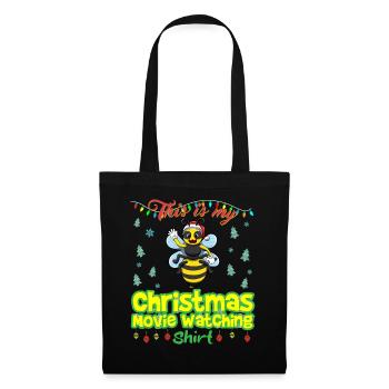 This Is My Christmas Movie Watching Shirt - Tote Bag - black - Front