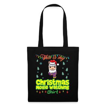 Ceci est ma chemise de film de Noël - Sac en tissu - noir - Devant