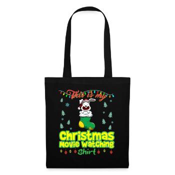Ceci est ma chemise de film de Noël - Sac en tissu - noir - Devant