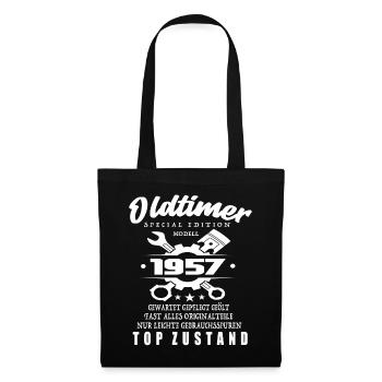 Oldtimer Special Edition Modell 1957 - Stoffbeutel - Schwarz - Vorne