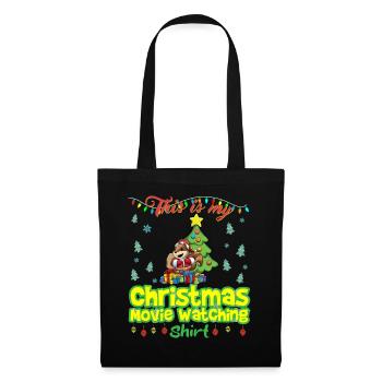 This Is My Christmas Movie Watching Shirt - Tote Bag - black - Front