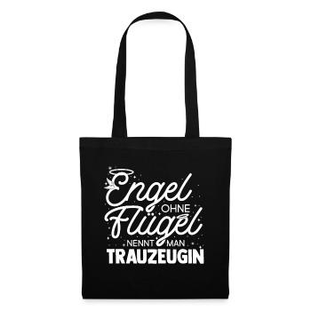 Junggesellinnenabschied Brautjungfer Hochzeit Team - Stoffbeutel - Schwarz - Vorne