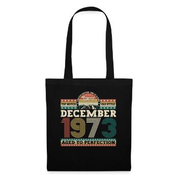 Born December 1973 49th birthday gift - Tote Bag - black - Front