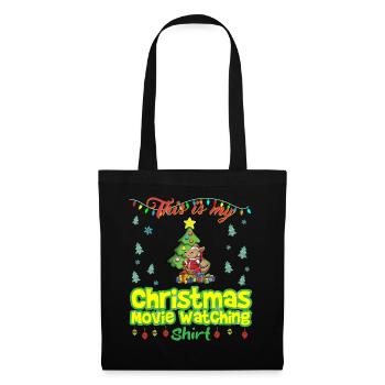 This Is My Christmas Movie Watching Shirt - Tote Bag - black - Front