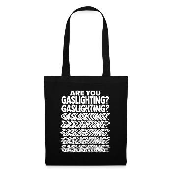 Féminisme Gaslightning - Sac en tissu - noir - Devant