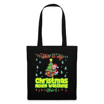 This Is My Christmas Movie Watching Shirt - Tote Bag - black - Front