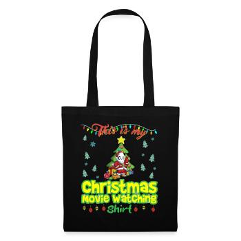 Ceci est ma chemise de film de Noël - Sac en tissu - noir - Devant