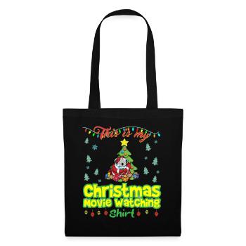 This Is My Christmas Movie Watching Shirt - Tote Bag - black - Front