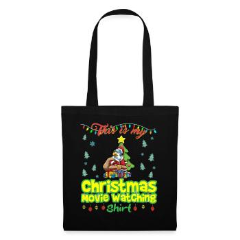Ceci est ma chemise de film de Noël - Sac en tissu - noir - Devant