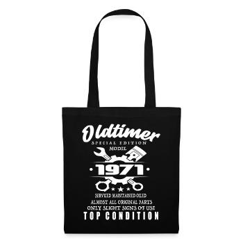 Oldtimer Special Edition Model 1971 Birthday - Tote Bag - black - Front