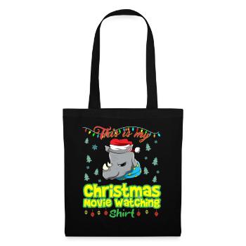 Ceci est ma chemise de film de Noël - Sac en tissu - noir - Devant