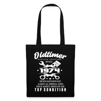 Oldtimer Special Edition Model 1974 Birthday - Tote Bag - black - Front