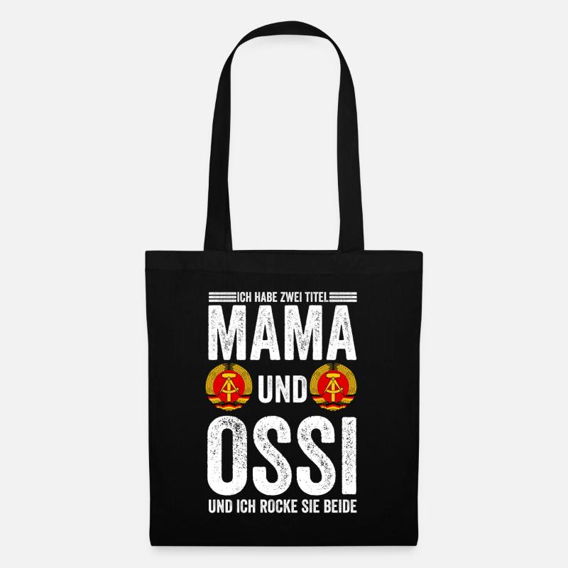 Mama Mutter Ostdeutschland Ossi Deutschland DDR - Stoffbeutel - Schwarz