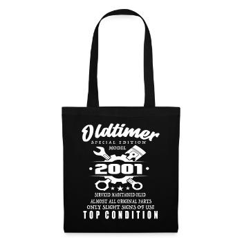 Oldtimer Special Edition Modell 2001 Geburtstag - Stoffbeutel - Schwarz - Vorne