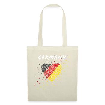Drapeau allemand Flag Fan Block Allemagne - Sac en tissu - nature - Devant