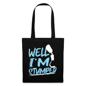 Well, I'm Stumped - Leg Prosthesis - Tote Bag - black - Front