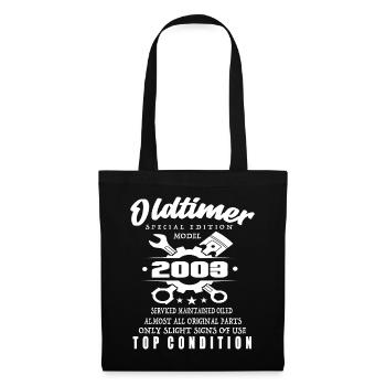 Oldtimer Special Edition Modell 2003 Geburtstag - Stoffbeutel - Schwarz - Vorne