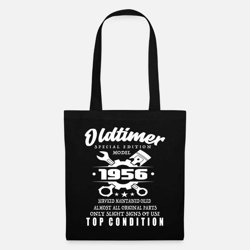 Oldtimer Special Edition Modell 1956 Geburtstag - Stoffbeutel - Schwarz