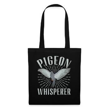 Funny Pigeon Fancier & Pigeons Whisperer Carrier Pigeon - Tote Bag - black - Front