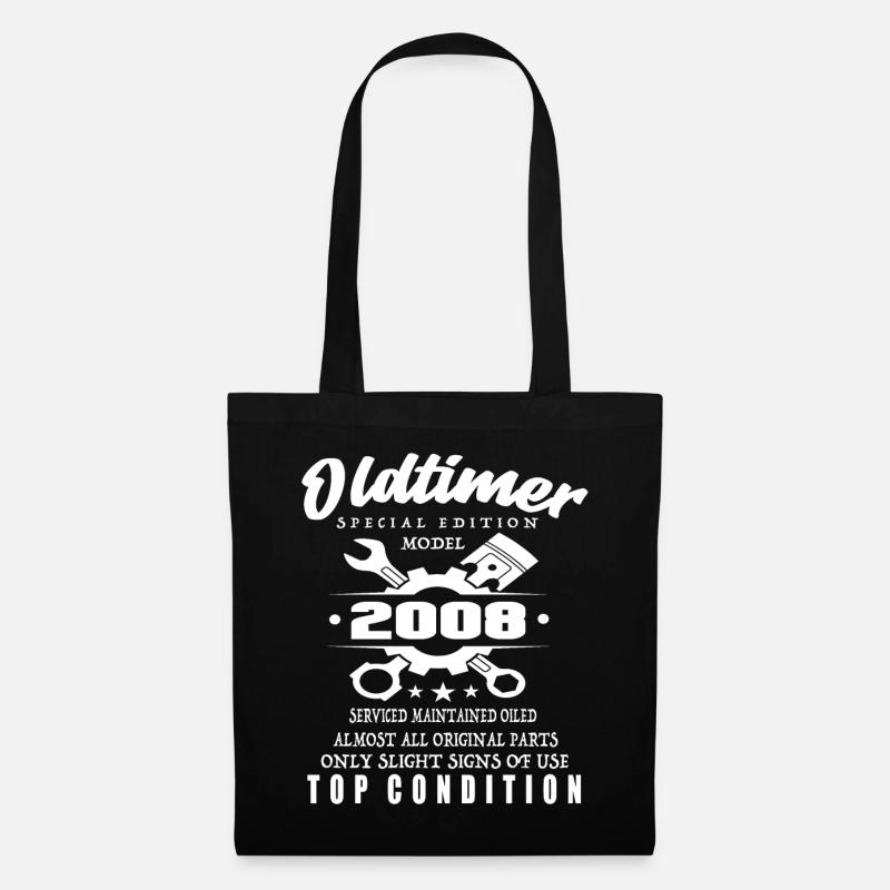 Oldtimer Special Edition Modell 2008 Geburtstag - Stoffbeutel - Schwarz