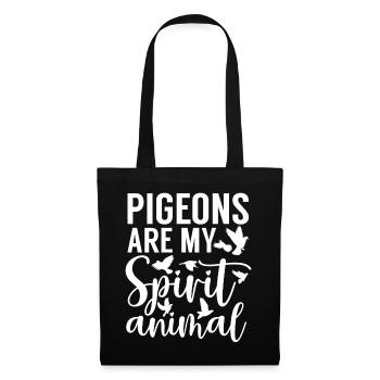 Funny Pigeon Fancier & Pigeons Whisperer Carrier Pigeon - Tote Bag - black - Front
