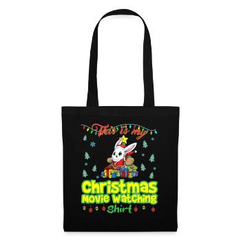 This Is My Christmas Movie Watching Shirt - Tote Bag - black - Front