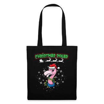 Escouade de Noël X-Mas Animaux Famille Matching Noël - Sac en tissu - noir - Devant