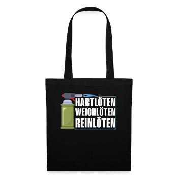 Hartlöten Weichlöten Reinlöten Soldering - Stoffbeutel - Schwarz - Vorne