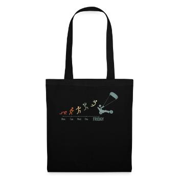 Sand Sailing Windracer Vintage Landsegler - Tote Bag - black - Front