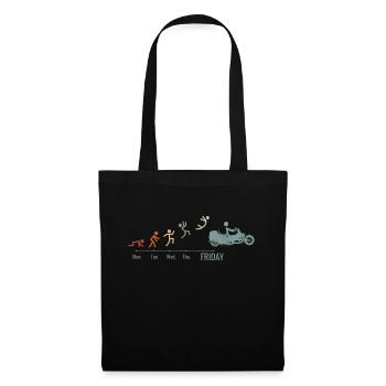 Trike Trike Rider Motor Trike Vintage Trike Bike - Tote Bag - black - Front