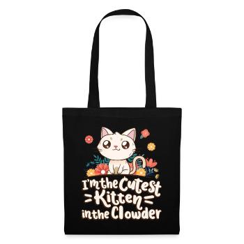 Je suis le chaton le plus mignon du Clowder - Sac en tissu - noir - Devant