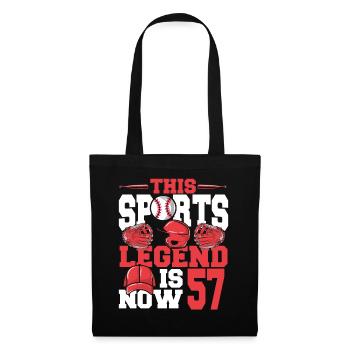 This sports legend is now 57, baseball game - Tote Bag - black - Front