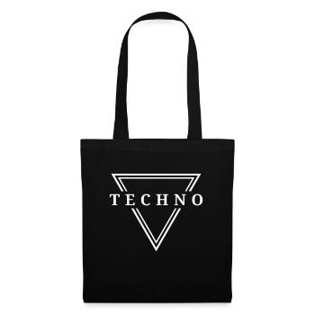 Techno House Party EDM Festival Goa Electro Rave - Tote Bag - black - Front