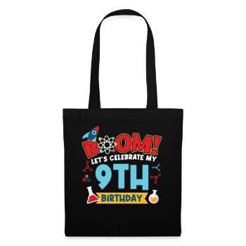 Boum Célébrons mon 9e anniversaire - Sac en tissu - noir - Devant