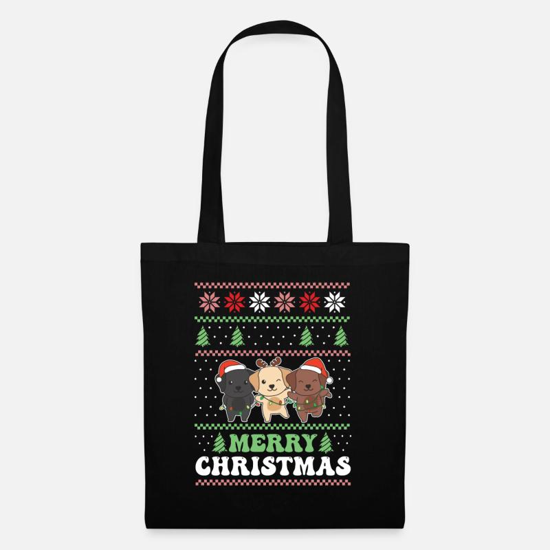Glædelig jul retro grim jul Labrador - Mulepose - sort
