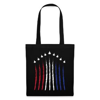Jet Plane July 4 | Fourth Of July Tee | 4th Of - Tote Bag - black - Front